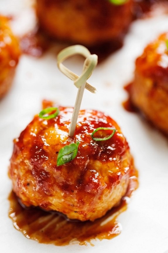 Hawaiian BBQ Chicken Meatballs Recipe | Little Spice Jar