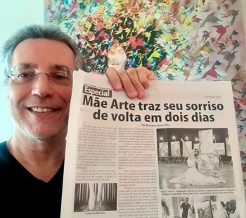 Henrique Vieira Filho e sua reportagem no Jornal O Serrano