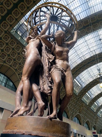 As Quatro Partes Do Mundo Sustentando A Esfera Terrestre by Jean-Baptiste Carpeaux - Museu Orsay - Fotografia de Henrique Vieira Filho